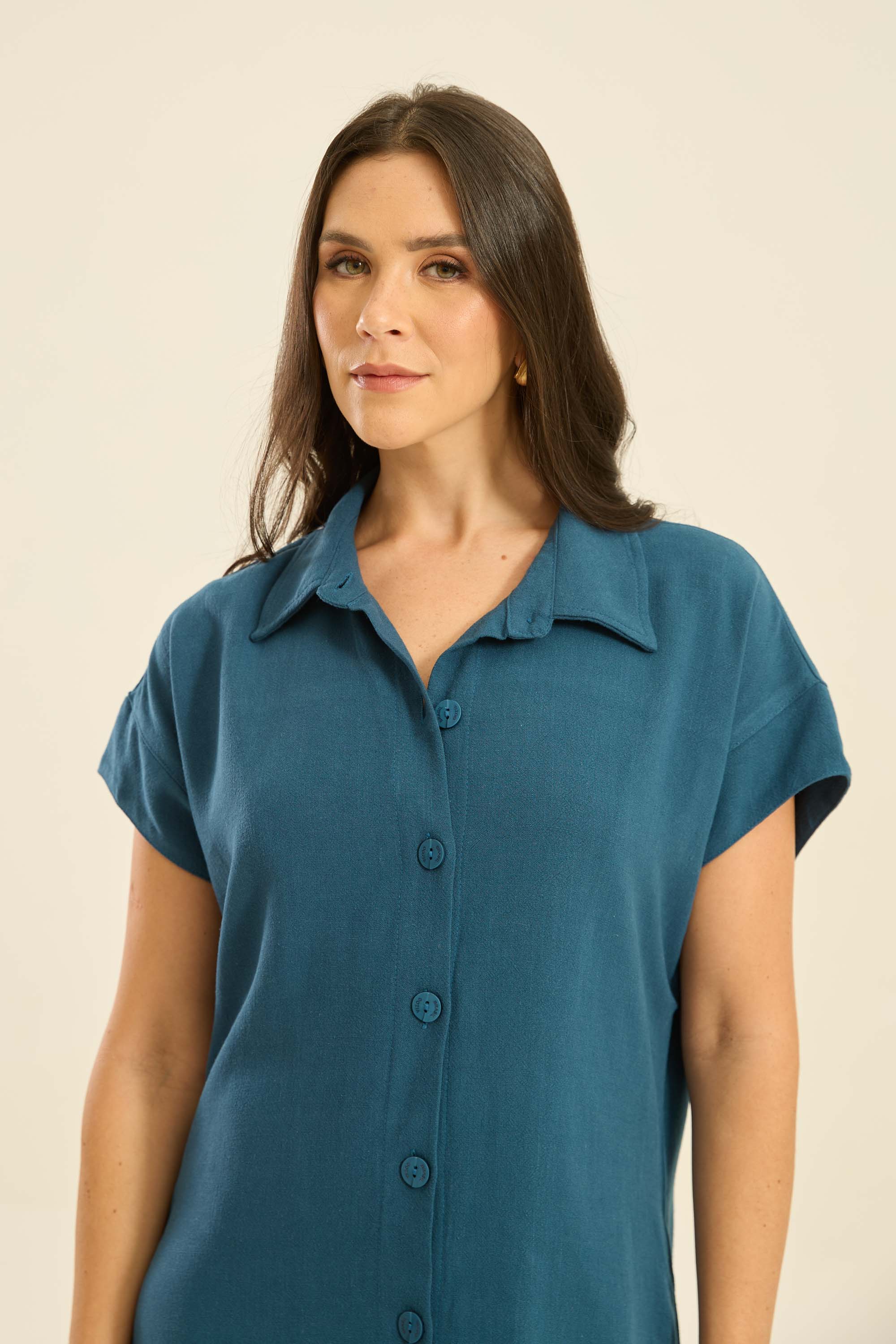 CHEMISE MANGA CURTA NINA